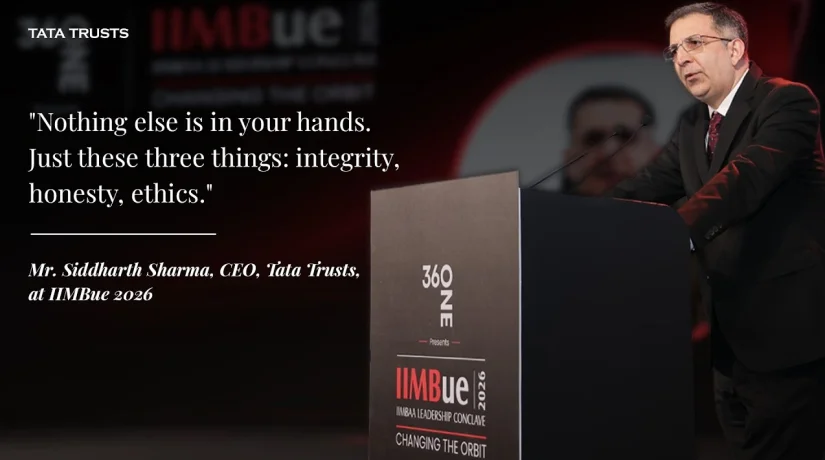 Fireside Chat: Mr Siddharth Sharma, CEO, Tata Trusts, IIMBue Leadership Conclave