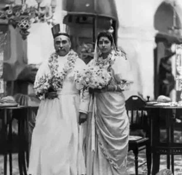Meherbai and Dorabji Tata after their wedding