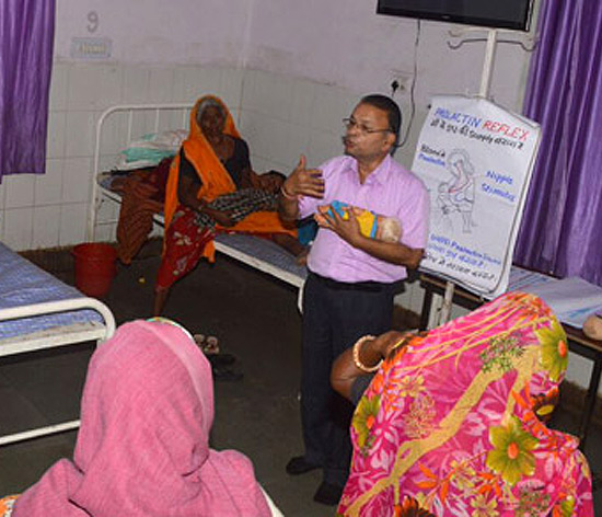 Breastfeeding awareness session underway in Aklera in Jhalwar district in Rajasthan Breastfeeding awareness session underway in Aklera in Jhalwar district in Rajasthan