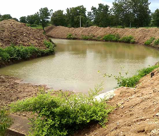 The water canal in Kadampur now has an increased water holding capacity The water canal in Kadampur now has an increased water holding capacity