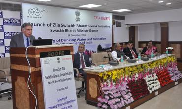 Ratan Tata, Chairman, Tata Trusts, at the joint announcement