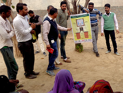 Step-by-step instructions ease the challenges of building a toilet for Mansa villagers